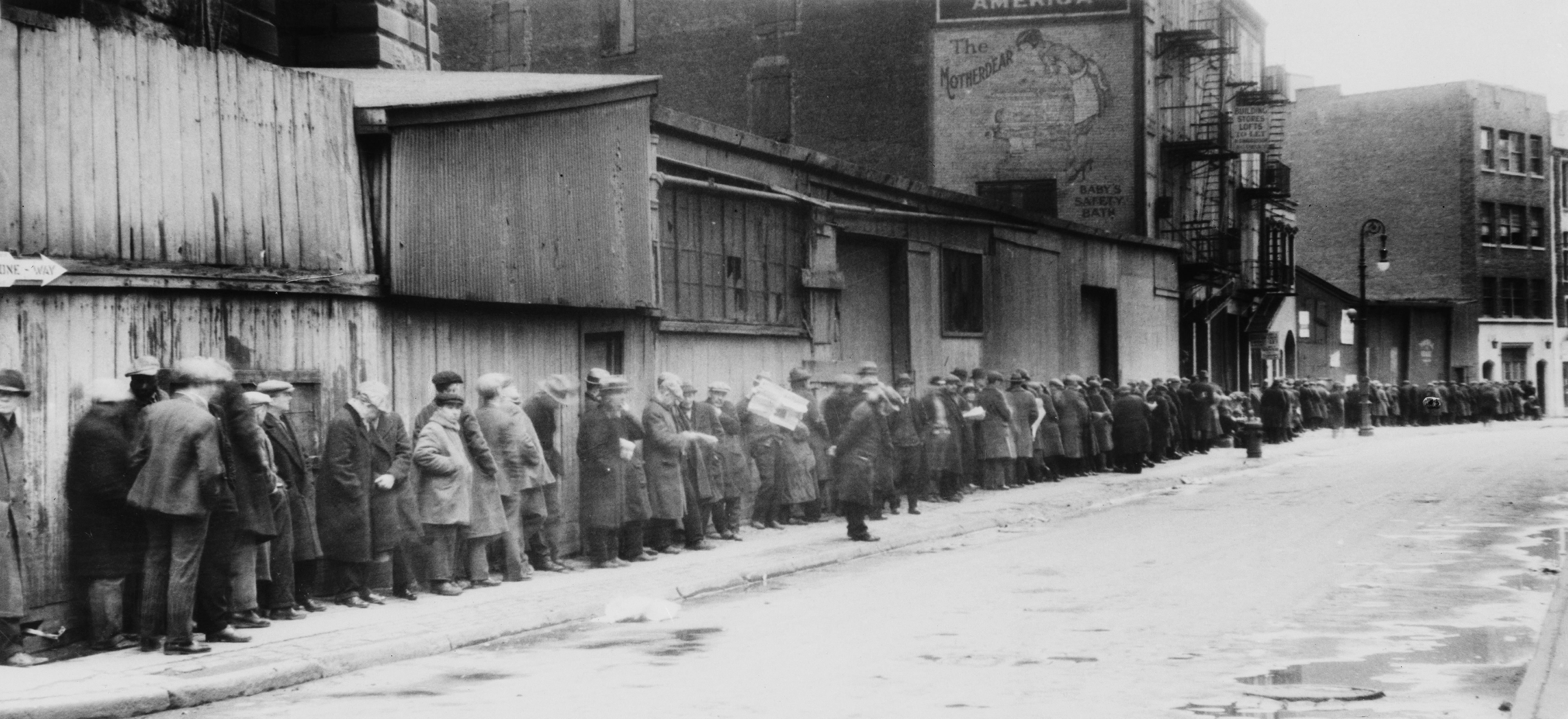 Breadline, New York, circa 1930s